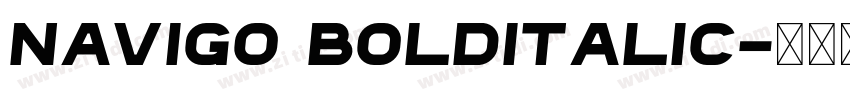 Navigo BoldItalic字体转换